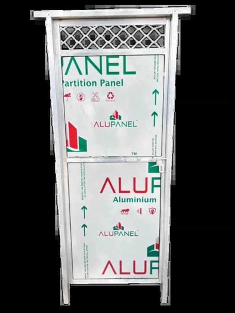 Modular Aluminium Door - Color: Silver