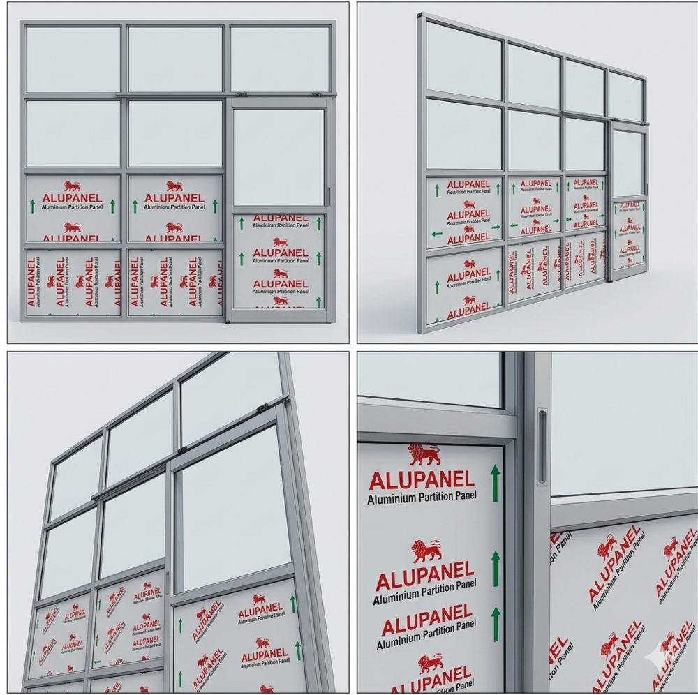 18 Gauge Aluminium Office Partition - Application: Home