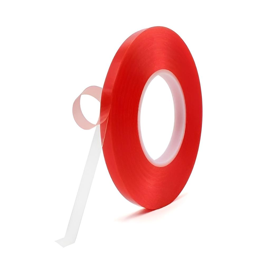 Double Sided Polyester Tape Red Liner