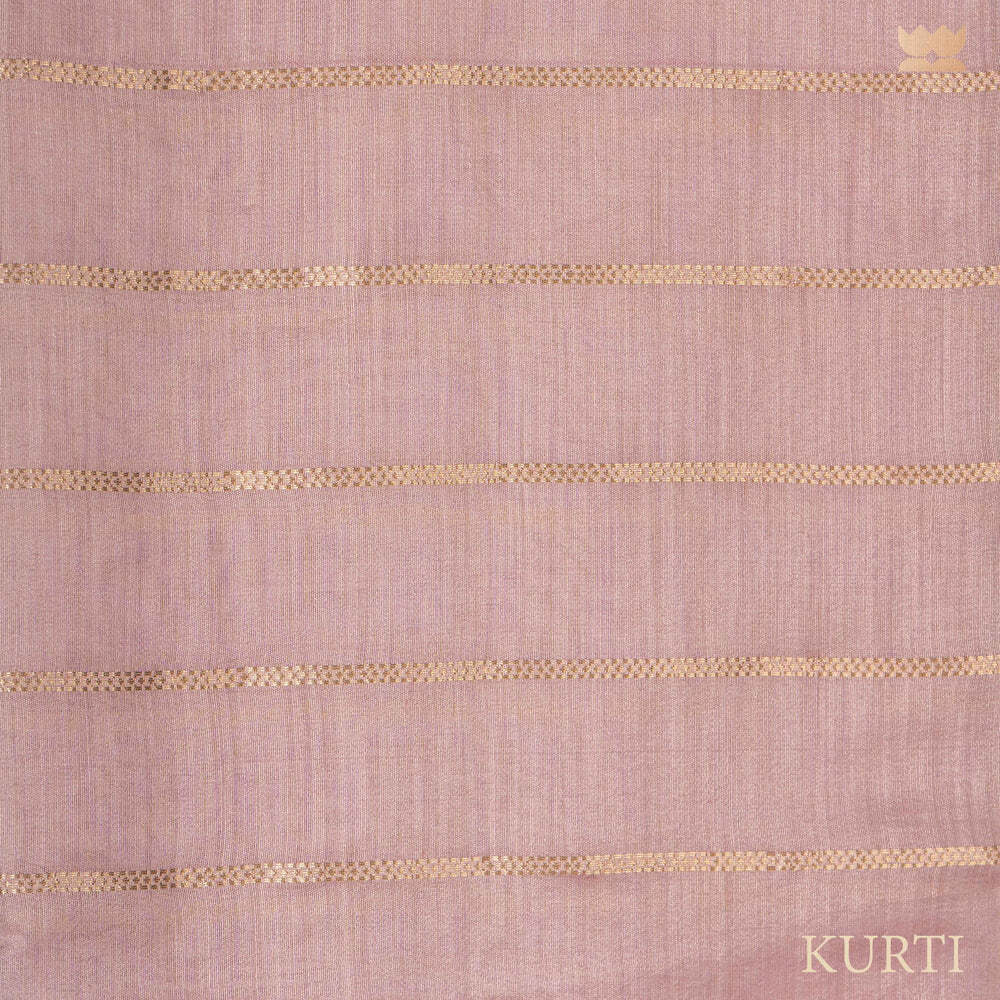 Pink Chanderi Suit with Organza Dupatta