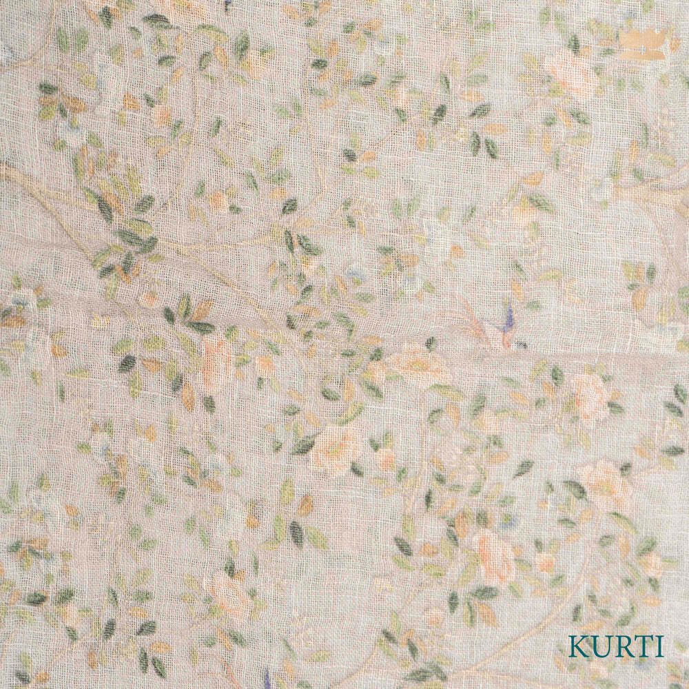 Floral Hues Linen Suit Set