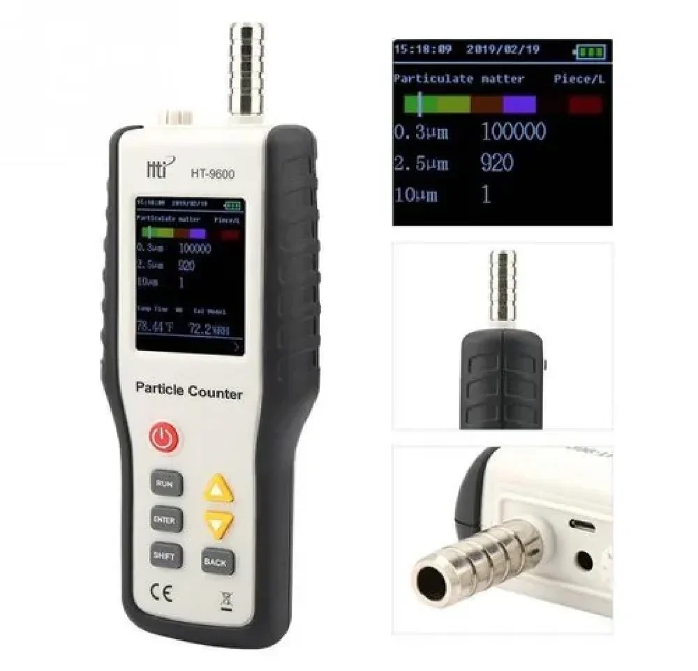 True Sense HT-9600 PM2.5 Air Quality Detector Air Analyzer Humidity Monitor 100-240V, AQM-10