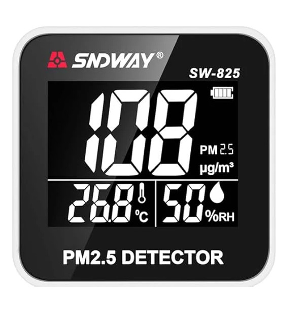 True Sense SW-825 Digital Air Quality Monitor Laser PM2.5 Detector Gas Temperature Humidity Monitor, AQM-13
