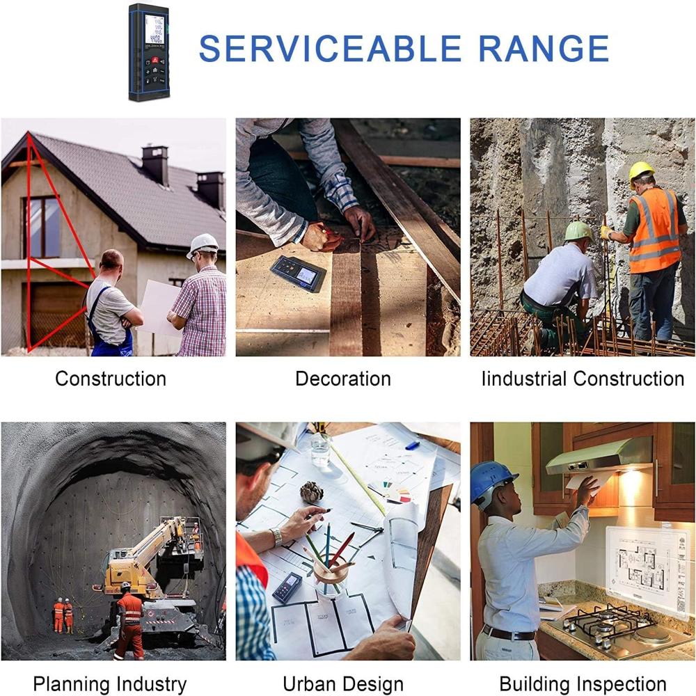 True Sense Laser Distance Meter Waterproof Level 40 Meter LDM-01