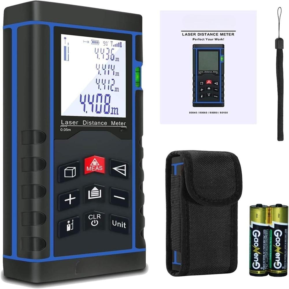 True Sense Laser Distance Meter Waterproof Level 80 Meter LDM-03