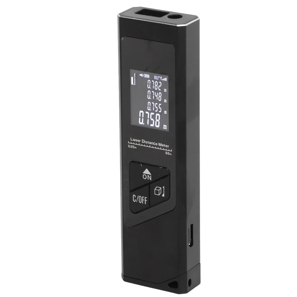 True Sense Digital 40M Laser Distance Meter Range Finder USB Charging, LDM-07