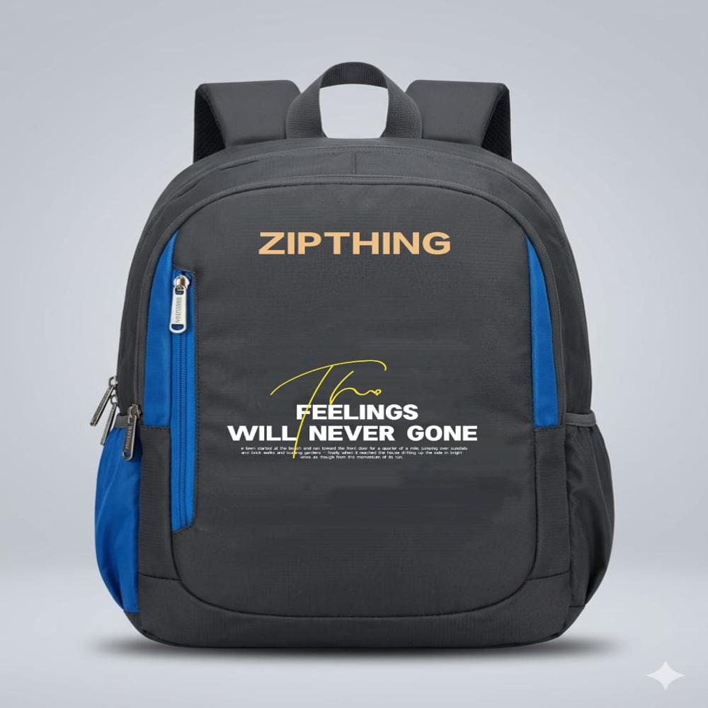 Black Nylon School Bag