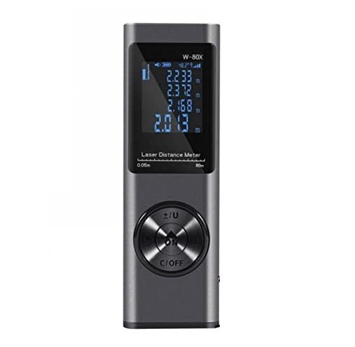 True Sense 80 Meters Portable Digital Mini Compact Laser Distance Meter, LDM-08
