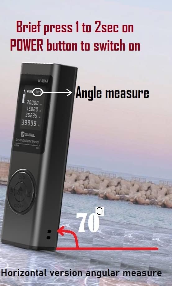 True Sense 80 Meters Portable Digital Mini Compact Laser Distance Meter, LDM-08