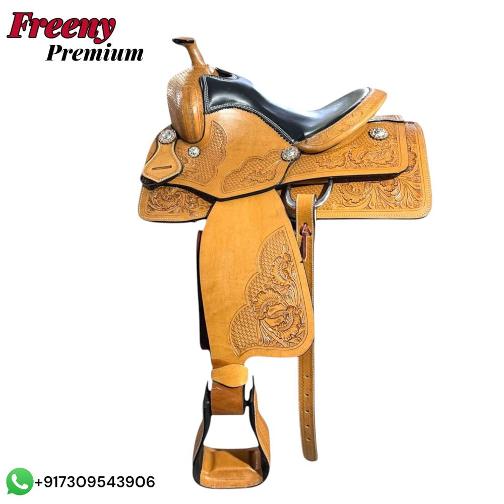 Horse Western Saddle - Color: Brown