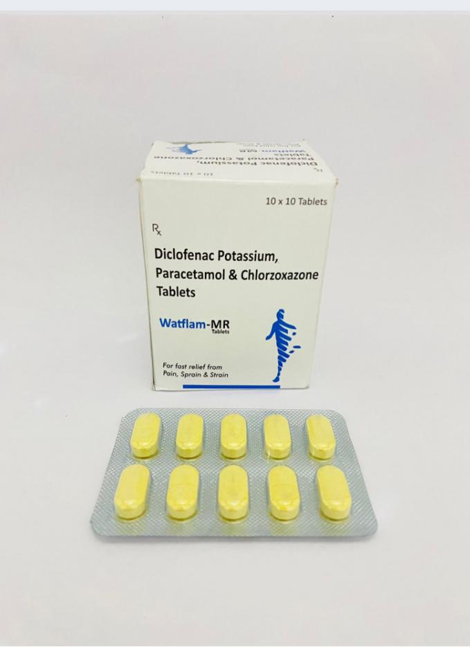 Diclofenac Potassium 50mg + PCM 325mg + Chlorzoxazone 250mg