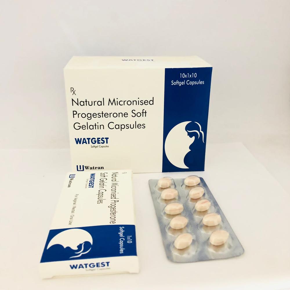 Natural Micronised Progesterone 200mg (softgel) Capsules - Brand Name: Watgest