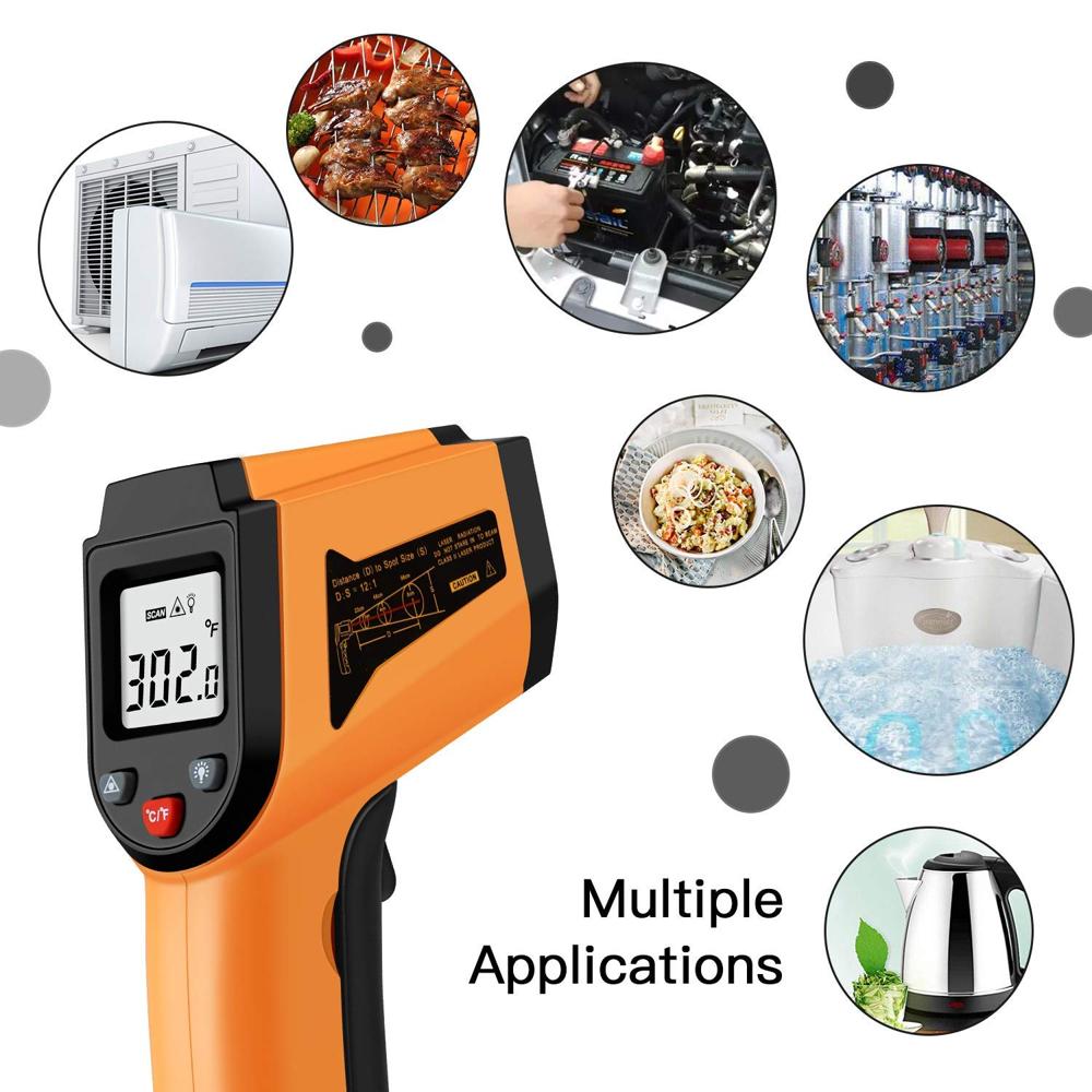 True Sense Non-Contact Laser Infrared Thermometer -50 Degree C to 400 Degree C, IR-400