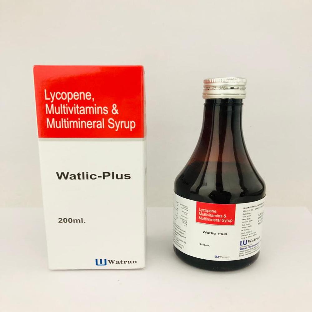 Lycopene, Mecobalamin, Multivitamin, Multimineral & Antioxidant - Brand Name: Watlic-plus Syrup