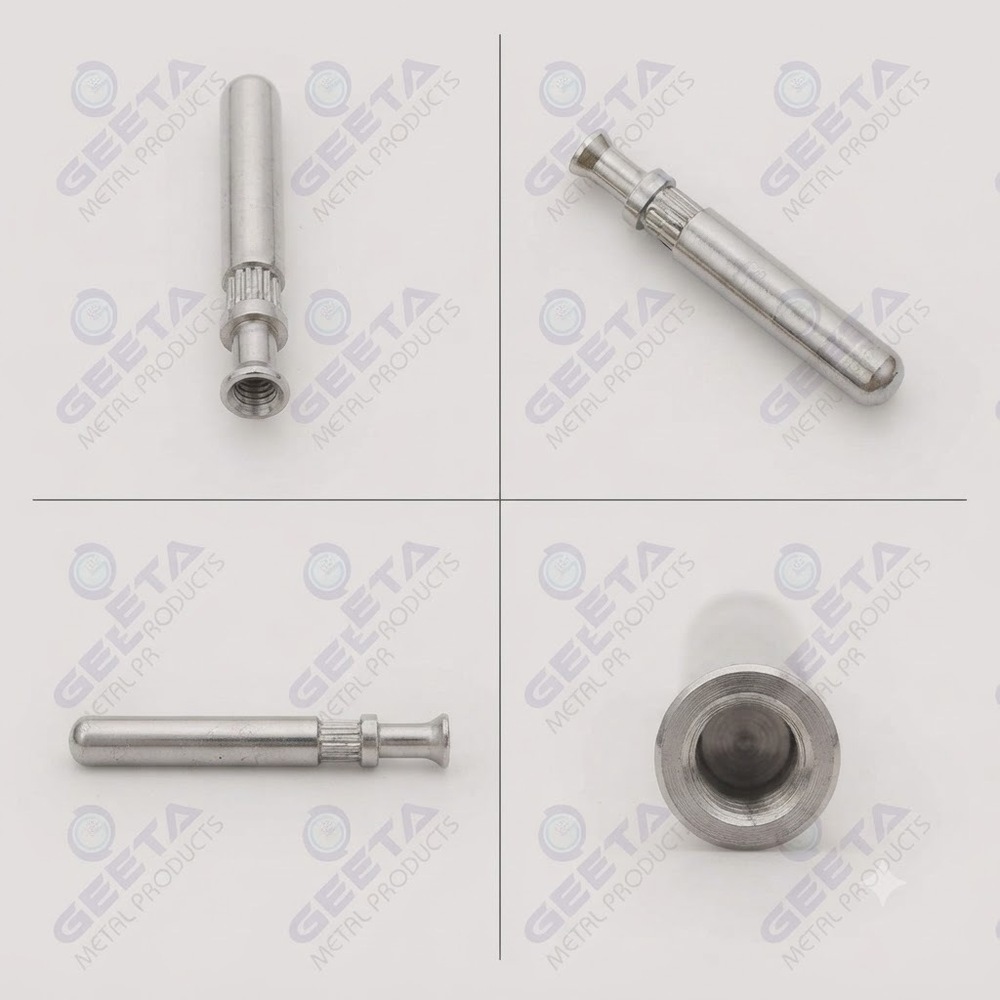Solid Pin - AISI 304 Stainless Steel, 3-12 mm Diameter, 12-120 mm Length, Silver | CNC Precision Turned, Corrosion Resistant, High Tensile Strength, DIN 7 / ISO 2338