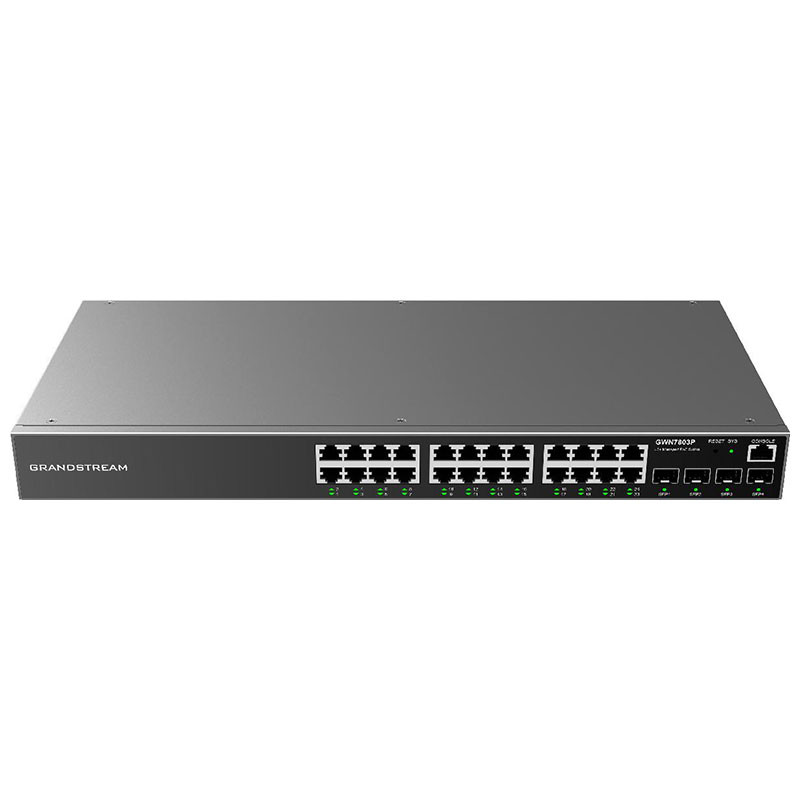 Grandstream GWN7803P 24-Port Gigabit Ethernet Layer 2+ Managed PoE Switch