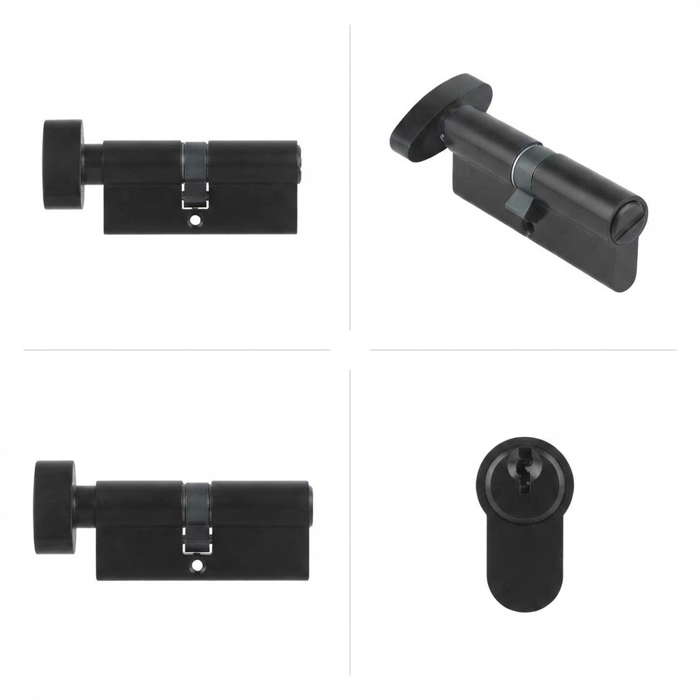 One Side Knob One Side Key - Color: Silver
