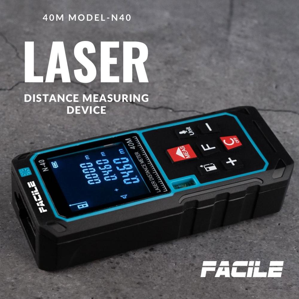 Laser Distance Meter - Color: Black Red