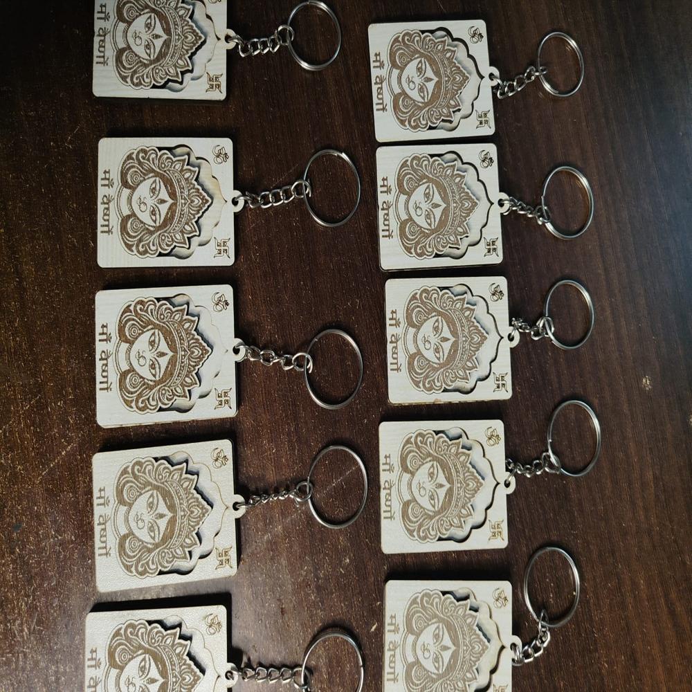 MDF Wooden Keyrings