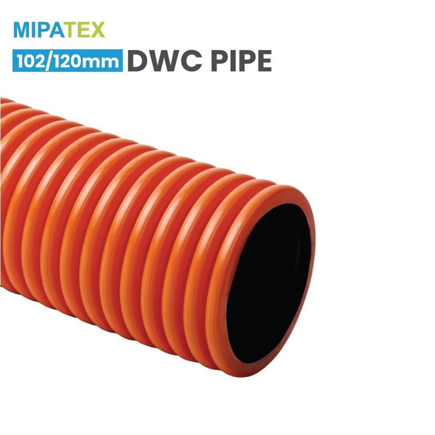 63mm Underground Dwc Pipe - Color: Black/orange