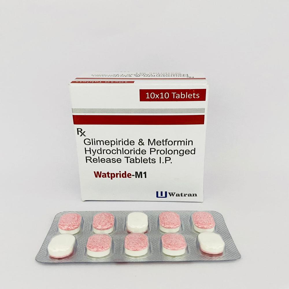 Glimepride 1mg + Metformin 500mg (sr) - Brand Name: Watpride-m1