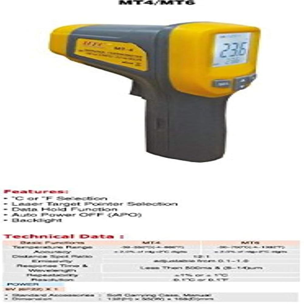 True Sense HTC Make Digital Infrared Thermometer, MT-4