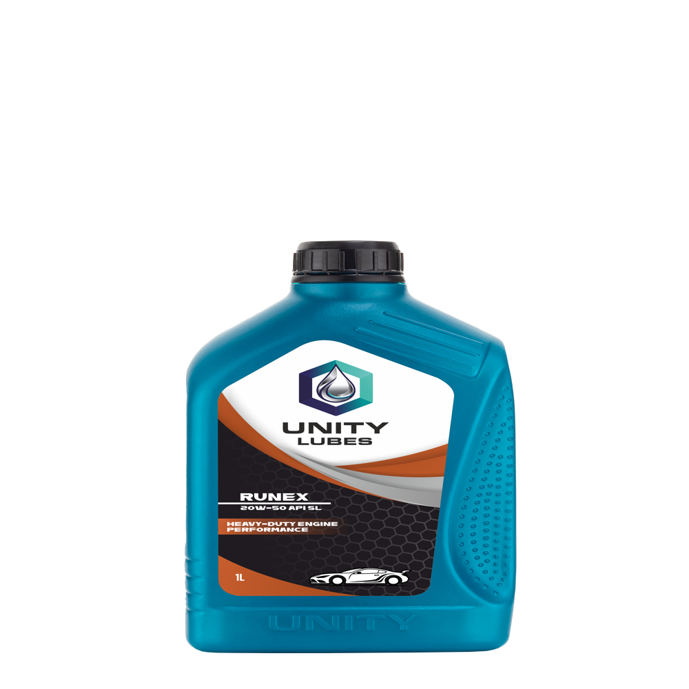 Unity Runex 20w-50 Api Sl 1ltr - Application: For Use In Petrol Engines Of Cars