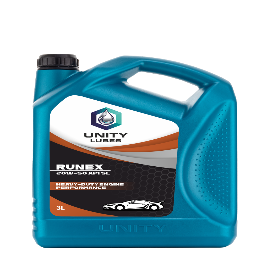 Unity Runex 20w-50 Api Sl 3ltr - Application: Engine Lubrication