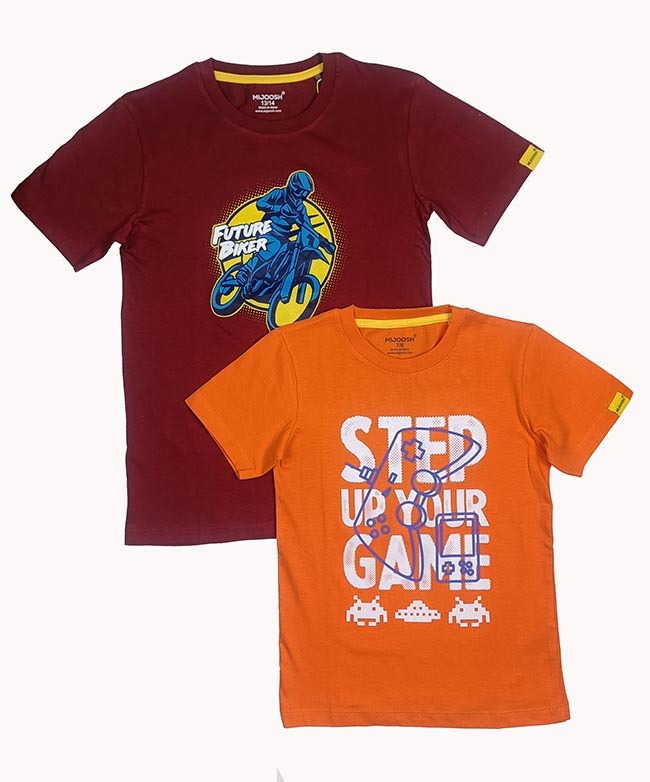 K22160 Boys and Girls Printed T-Shirts