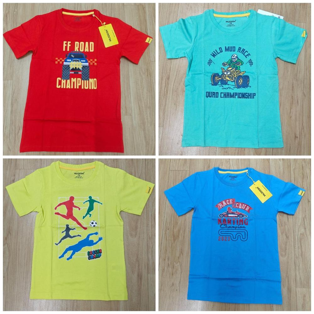 K22160 Boys and Girls Printed T-Shirts