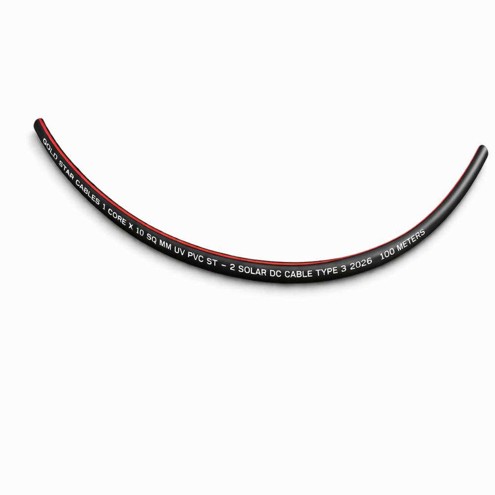 10 Sqmm Solar Dc Cable  Tinned Copper  Uv Resistant