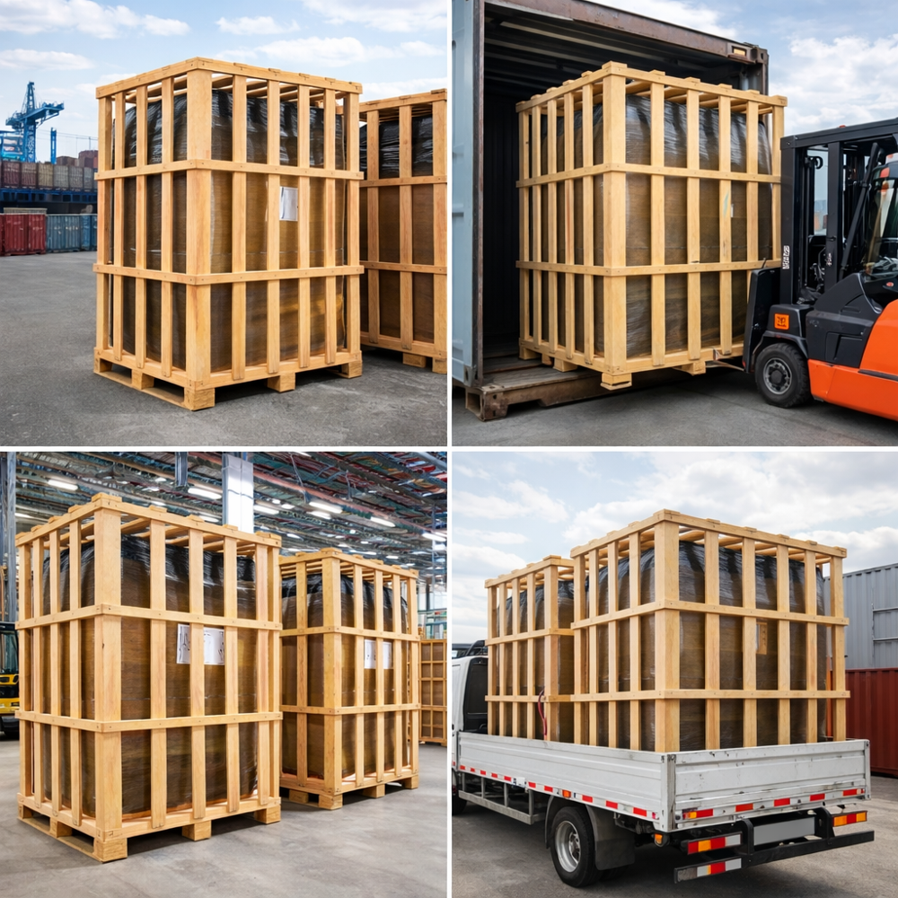Export Wooden Packing - Coating Type: Ispm-15 Treatment