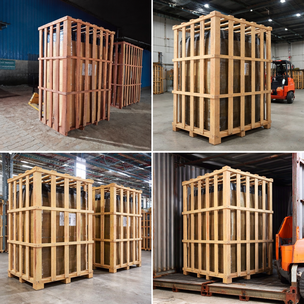 Export Wooden Packing - Coating Type: Ispm-15 Treatment