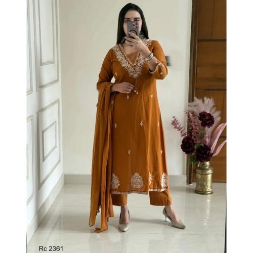 Mustard cotton Printed kurta, Afghani pant & Dupatta Set