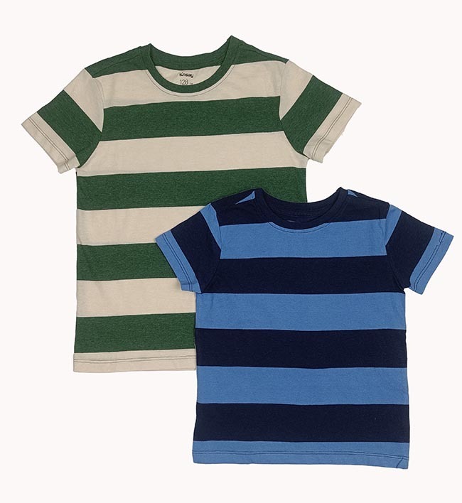 B16488 Sinsay Boys Rugby Striped T-Shirts