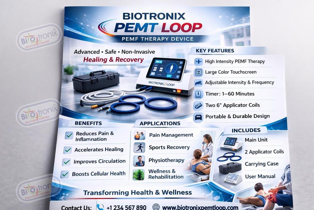 PEMF Loop Therapy Device for Physiotherapy and Rehabilitation