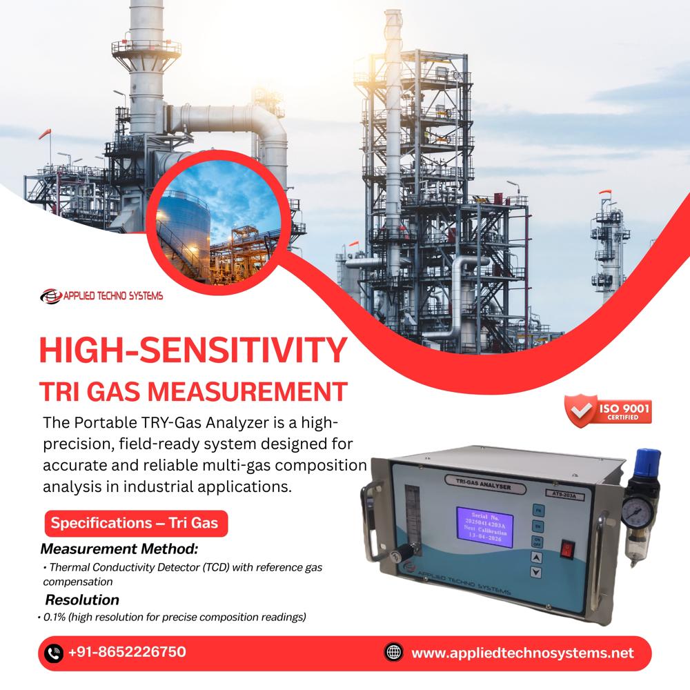 Tri Gas Analyser - Accuracy: +2 %