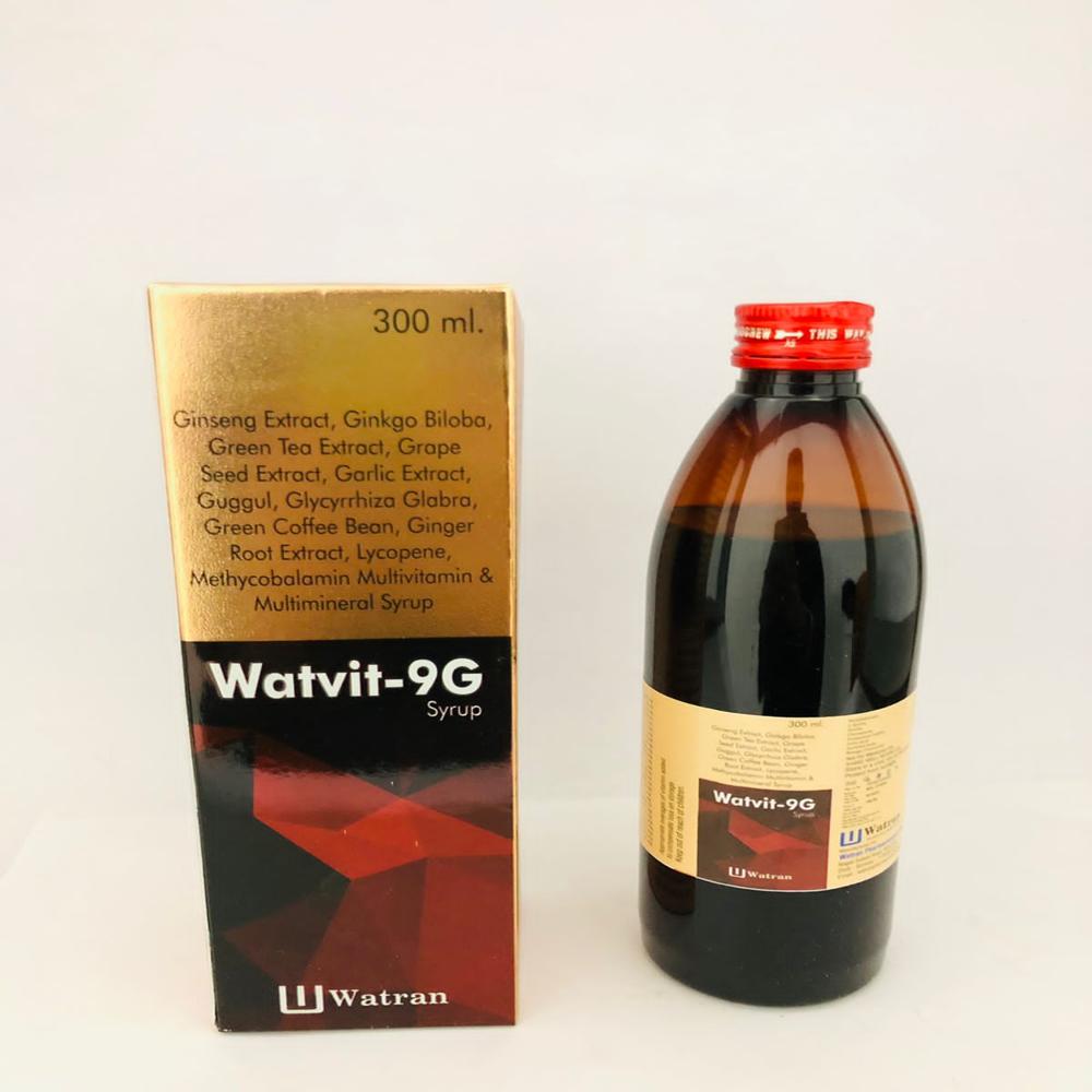 : Ginseng Extrac Mg 42.5mg + Ginkgo Biloba 20mg + Green Tea Extract 10mg + Grape Seed Extract 10mg + Garlic Extract 2mg + Guggul 5g + Glycyrrhiza Glabra 5mg + Green Coffee Bean 10 Mg + Ginger Root Extract 10mg - Brand Name: Watvit-9g