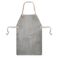 Leather Apron - Genuine Leather, Free Size, Brown, Double Reinforced Stitching, Heat Resistant Up To 200c
