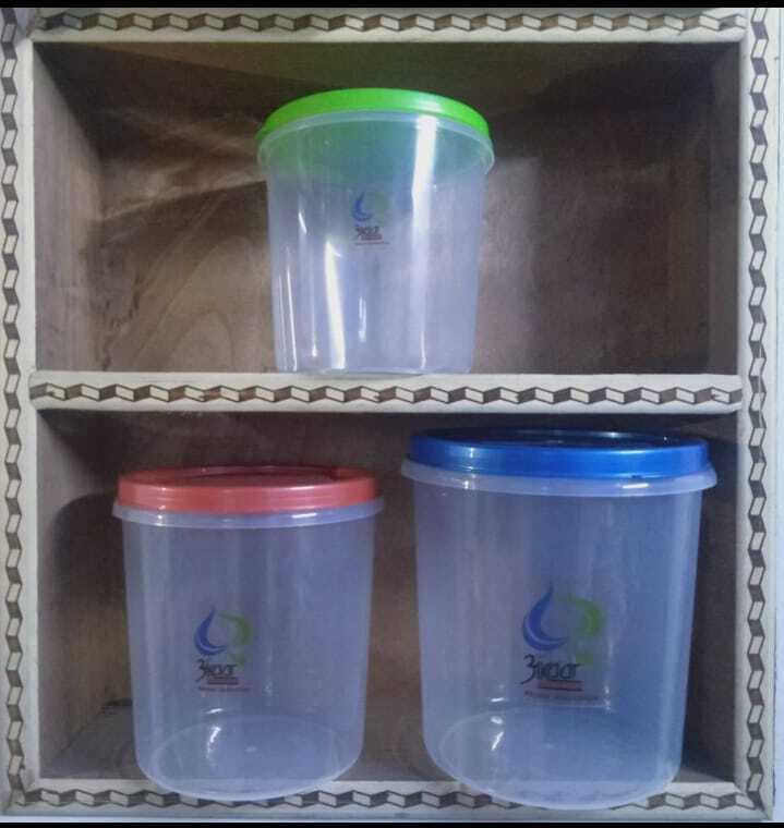 Transparent Plastic Container Set