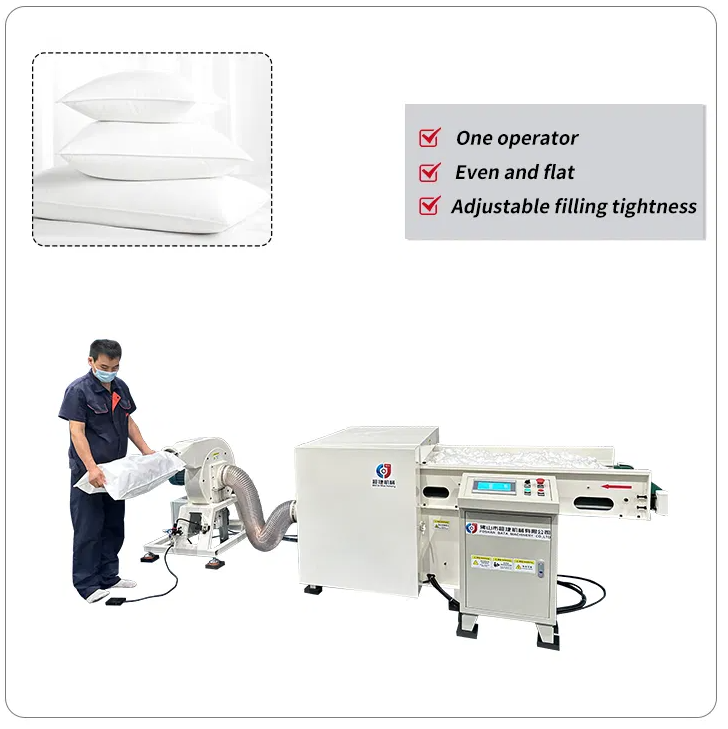 Fiber Opening Opener Cushion Stuffing Machine Textile Sleeping Cotton Pillow Filling Machine