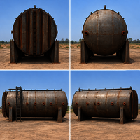 75 Kl Storage Tank - Ms Ss Industrial Liquid Storage Tank - Color: Silver