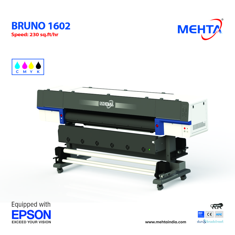Mehta Bruno-1802 Eco Solvent Inkjet Printer Machine
