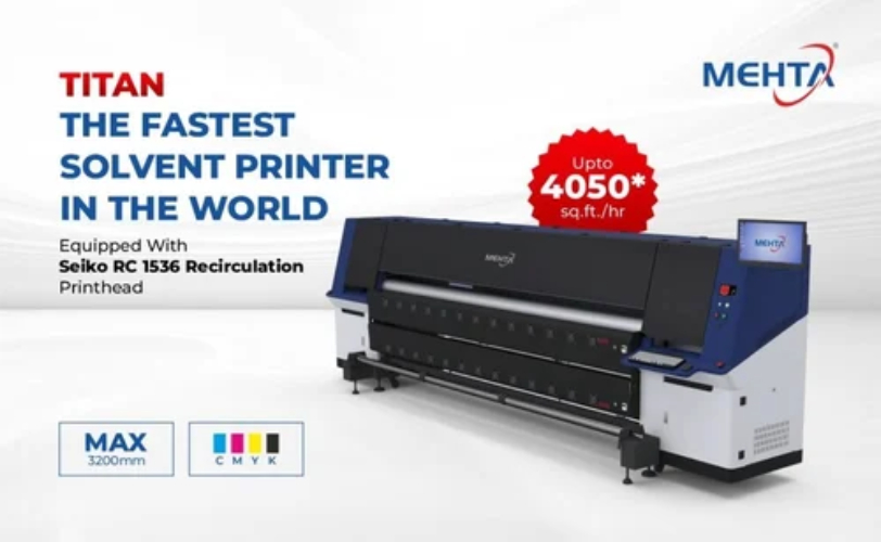 Fastest Solvent Printing Machine Titan 1536 Rc - Automatic Grade: Automatic
