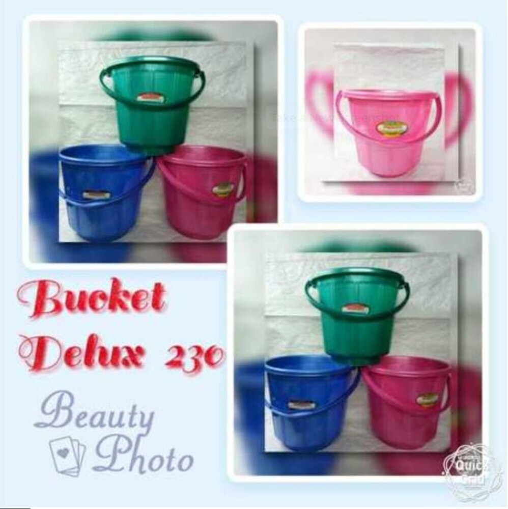 Plastic Bucket - Soft Plastic, Small, Medium & Large Sizes | Available In Pink, Blue & Green, Warranty Included