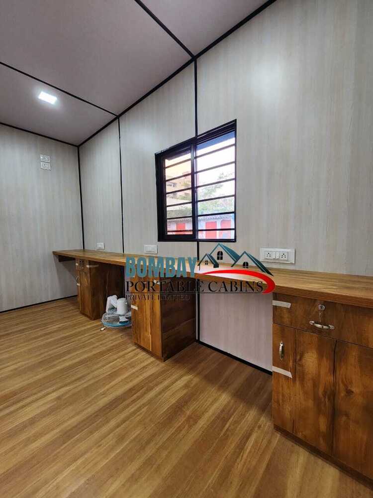 office cabin with storage