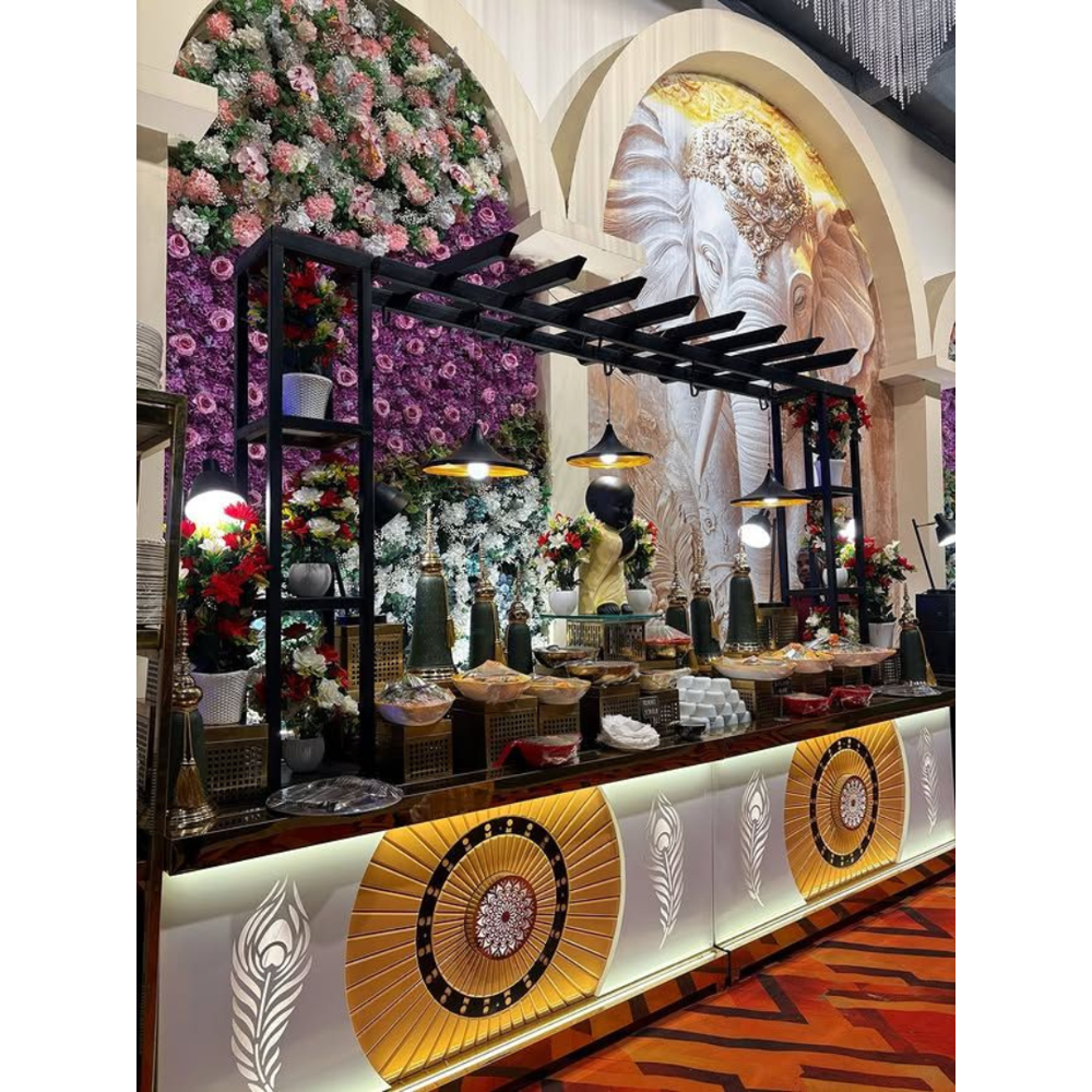Decorative Catering Counter - Material: Stainless Steel