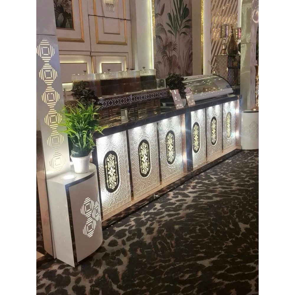 Decorative Catering Counter - Material: Stainless Steel