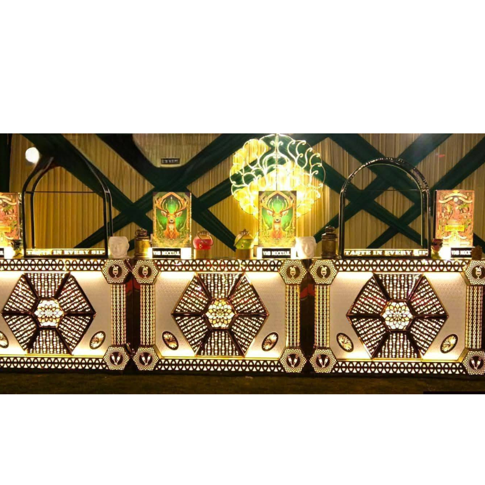 Decorative catering display counter