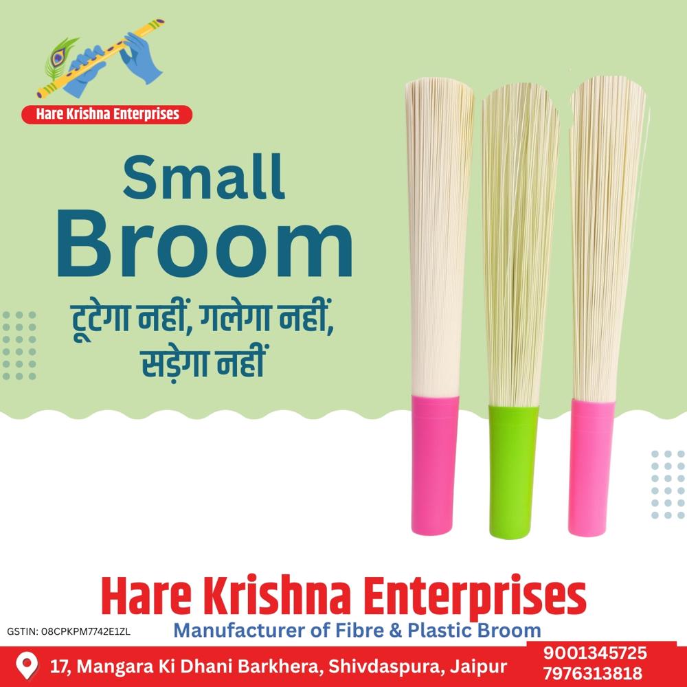 White Plastic Broom - Feature: Lightweight